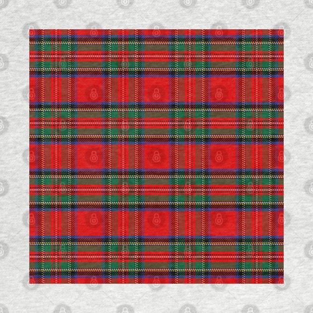 Red Green and Blue Tartan Plaid Pattern by teezeedy